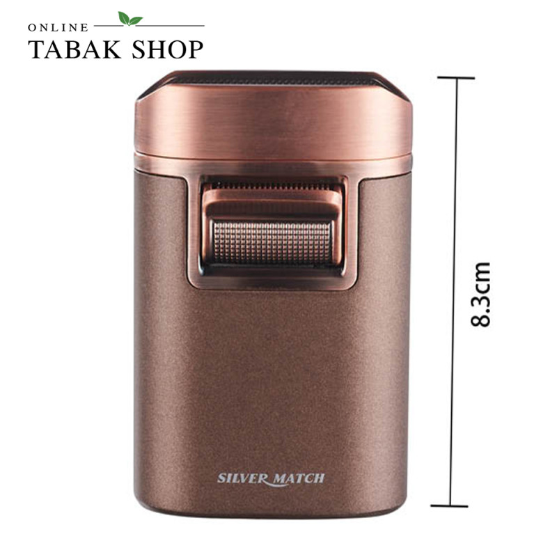 Zigarrenfeuerzeug "Monaco" mit Zigarrenablage - höhe