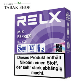 RELX Pod Real Mix Berries (18 mg) – 2er Pack