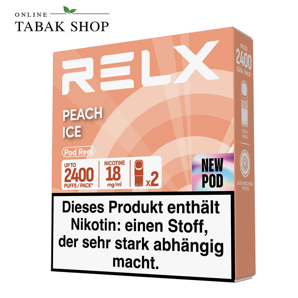RELX Pod Real Peach Ice kaufen | 2er Pack 18 mg | 20,1% Preisvorteil RELX Pod Real Peach Ice kaufen | 2er Pack 18 mg | 20,1% Preisvorteil