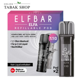 Elf Bar ELFA Leerpod 1.1 Ohm – Refillable Pod (2er Pack)