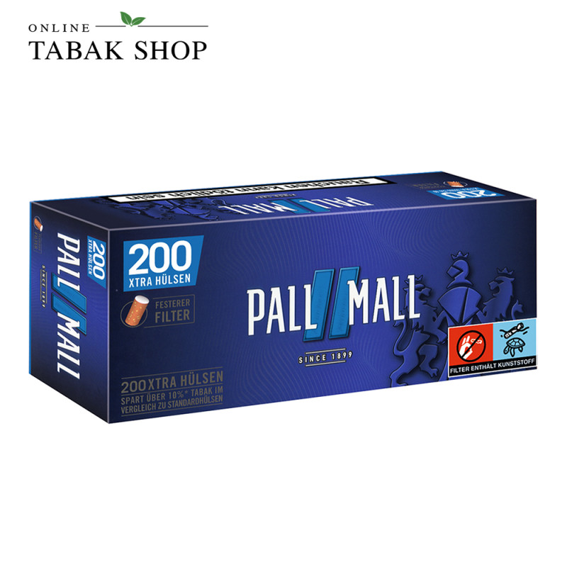 Pall Mall Blue Xtra Hülsen 200er Packung
