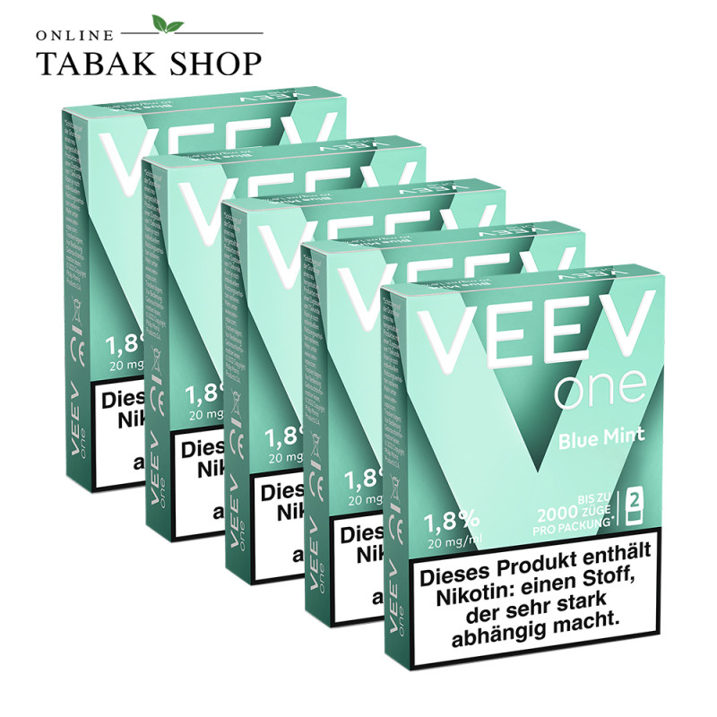 VEEV Pods Blue Mint – 5er Vorteilspack (5 × 2 Pods) 5er
