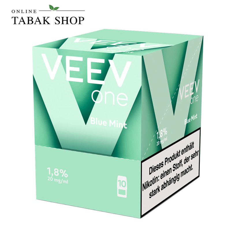 VEEV Pods Blue Mint – 5er Vorteilspack (5 × 2 Pods) Packung