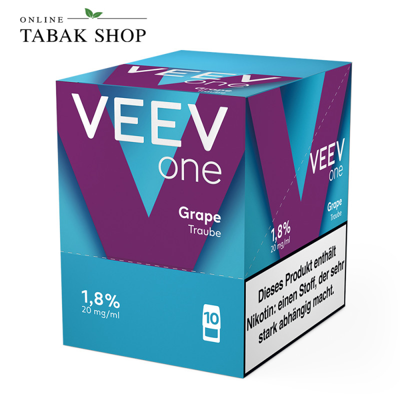 VEEV Pods Grape – 5er Vorteilspack (5 × 2 Pods) Packung