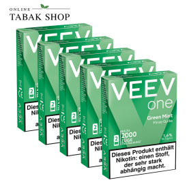 VEEV ONE Pods Green Mint – 5er Vorteilspack (5 × 2 Pods)