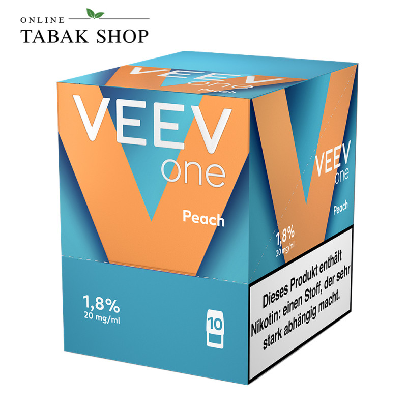 VEEV Pods Peach – 5er Vorteilspack (5 × 2 Pods) Packung