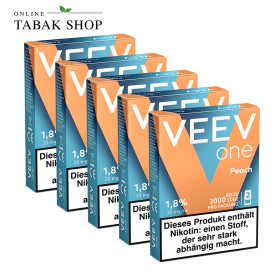 VEEV ONE Pods Peach – 5er Vorteilspack (5 × 2 Pods)