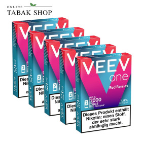 VEEV ONE Pods Red Berries – 5er Vorteilspack (5 × 2 Pods)