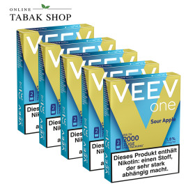 VEEV ONE Pods Sour Apple – 5er Vorteilspack (5 × 2 Pods)