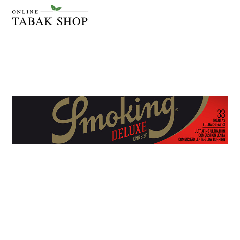 Smoking Deluxe King Size Papers 33er Blättchen Plain