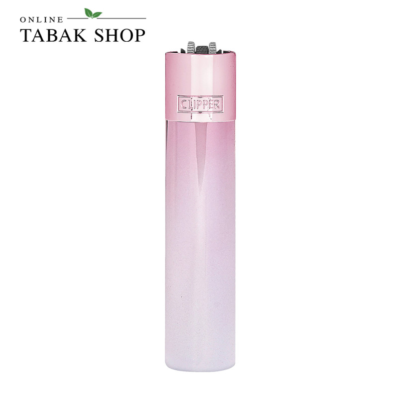 Clipper Metal Silver Gradient Feuerzeug – Edles Metall-Feuerzeug Einzelstück