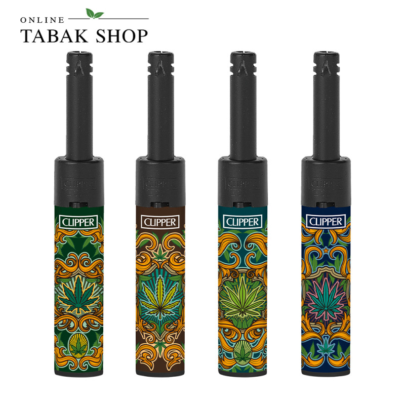 Clipper Mini Tube Weed Shields – Stabfeuerzeuge Set (4er-Pack, sortiert)