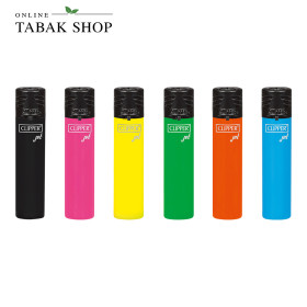 Clipper Jet Flame Shiny Colors – Sturmfeuerzeuge 6er-Set