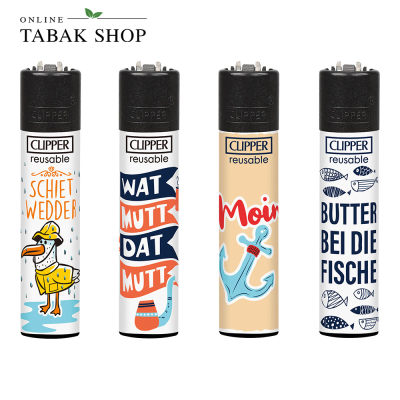 Clipper Classic Nordisch – Feuerzeuge Motivset (4er-Pack)