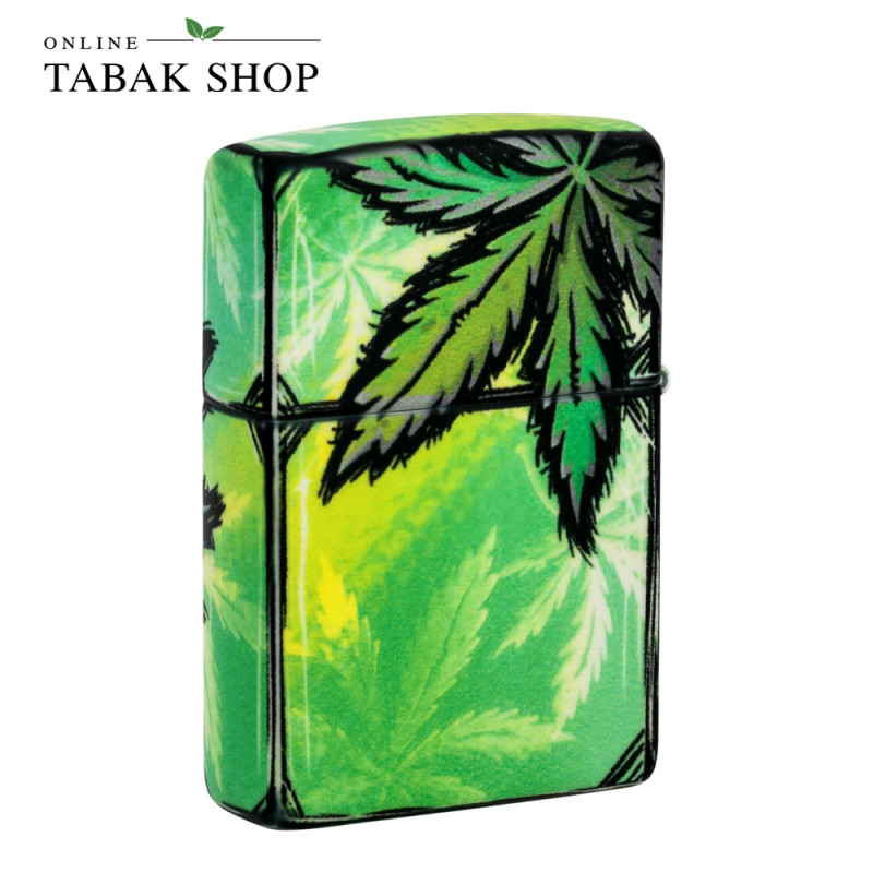 ZIPPO Color 540° Cannabis Glow in the Dark Feuerzeug - back
