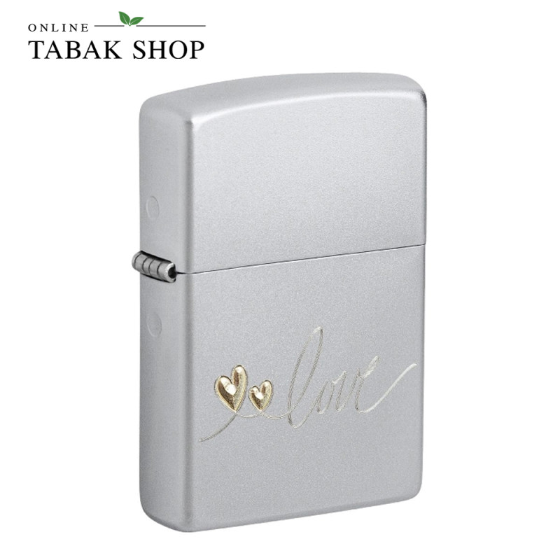 ZIPPO Satiniert Heart design Feuerzeug