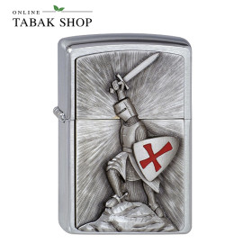 ZIPPO Chrom Gebürstet Templer Victory – Sturmfeuerzeug 1300103