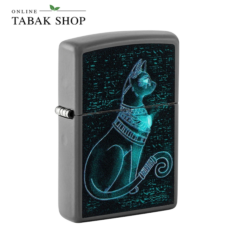 ZIPPO schwarz matt Spiritual Cat Design 60006542