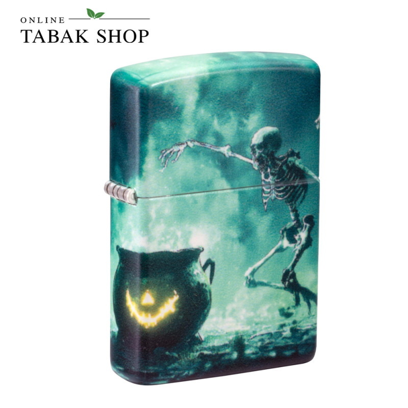 ZIPPO 540 Skeletons Dancing Glow Green Sturm Feuerzeug 60007587