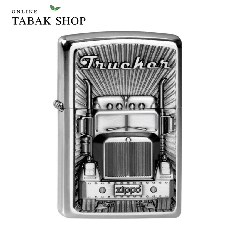 ZIPPO Satin Finish Plakette Trucker – Sturmfeuerzeug 2003977
