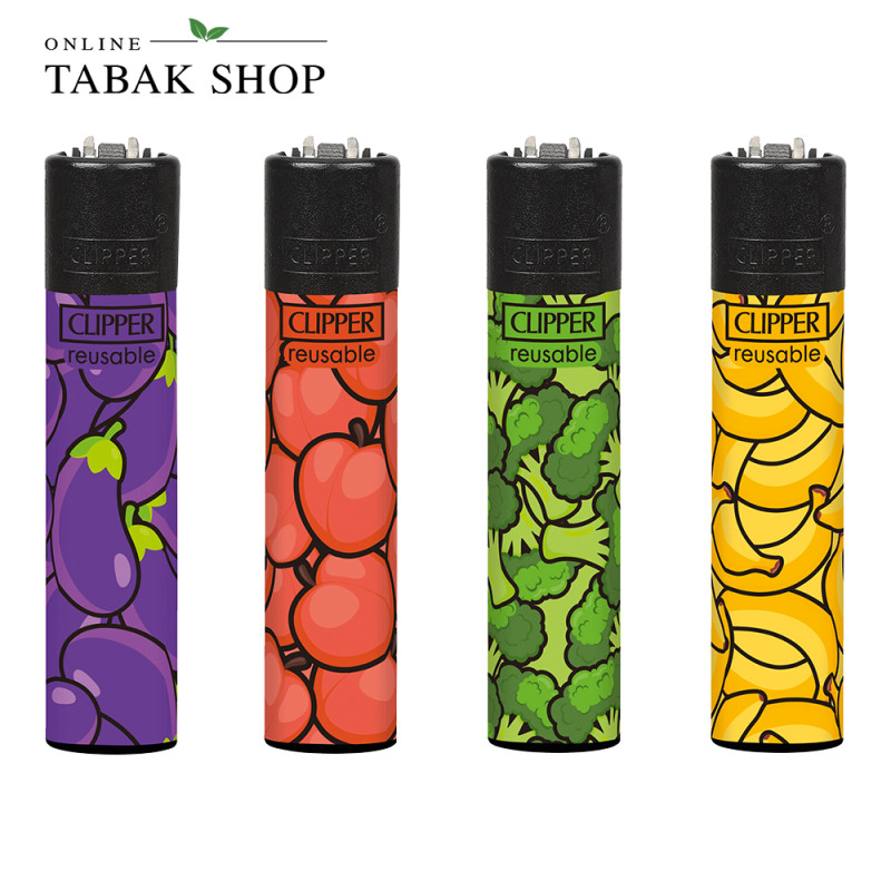 Clipper Veggie Pattern - Feuerzeuge (4er Set)