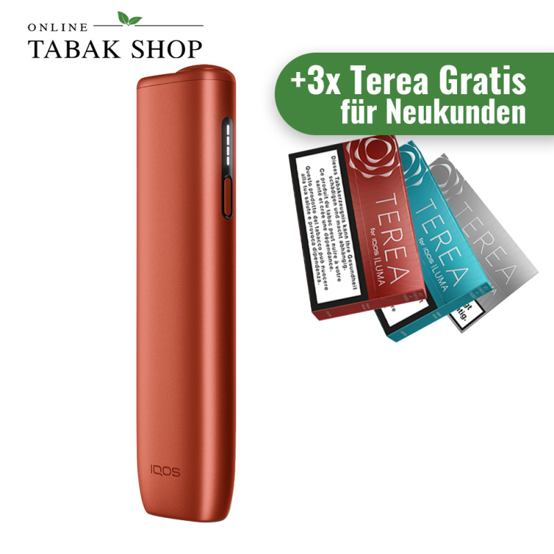 IQOS ILUMA i ONE Vivid Terracotta + 60 Sticks nach Registrierung*