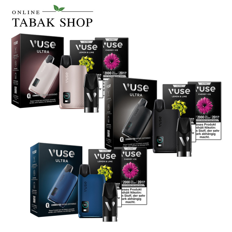 Vuse Ultra Device Bundle bei Registrierung inkl. 2 Packungen Ultra Vuse Pods gratis