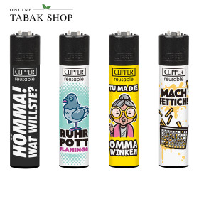 Clipper Classic „Ruhrpott“ – Feuerzeuge 4er-Set