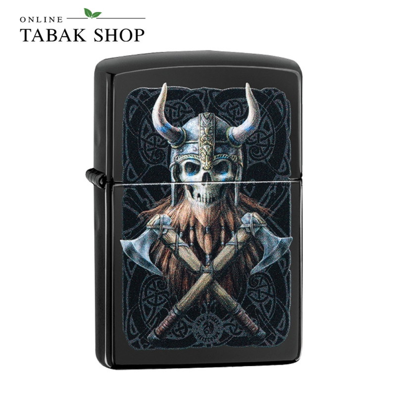 ZIPPO Schwarz Anne Stokes Skull Warrior - Sturmfeuerzeug 60005094