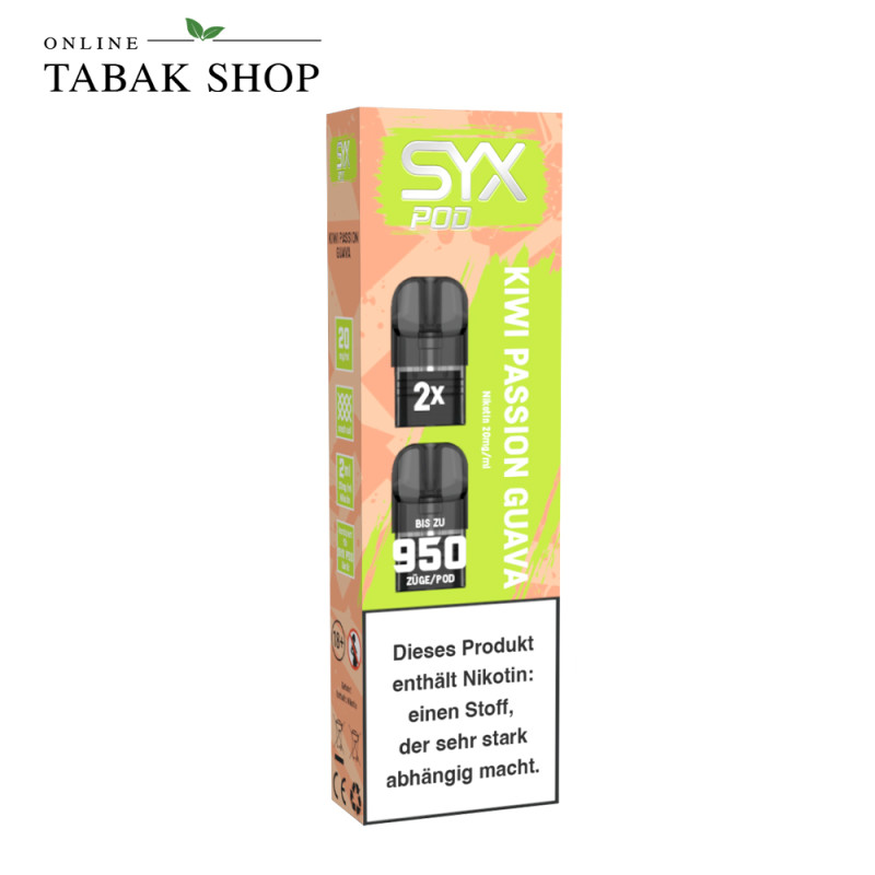 SYX POD Kiwi Passionfruit Guava 20 mg 2×2 ml