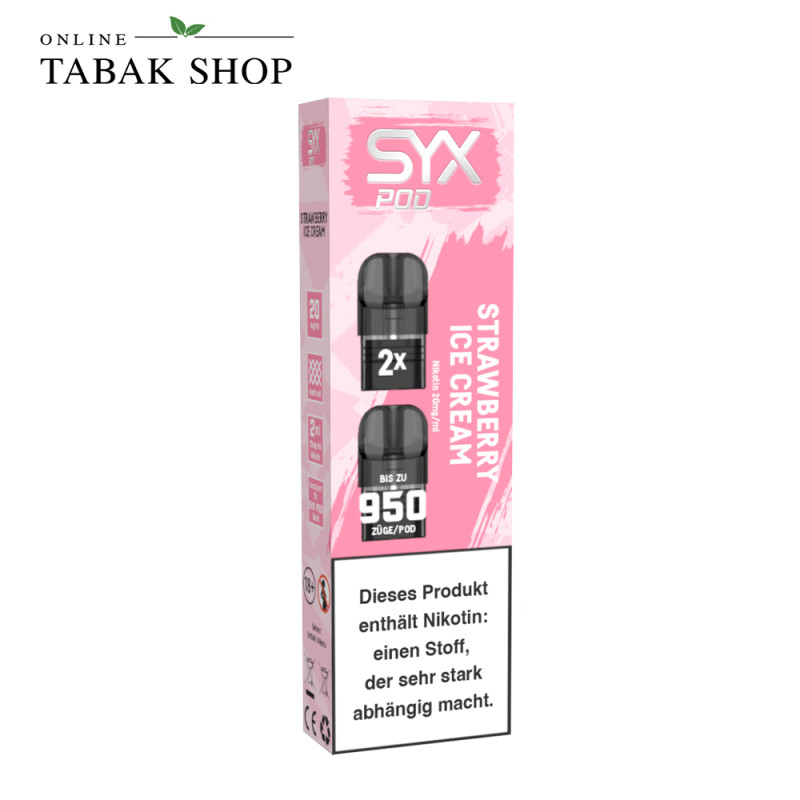 SYX POD Strawberry Ice Cream 20 mg 2×2 ml