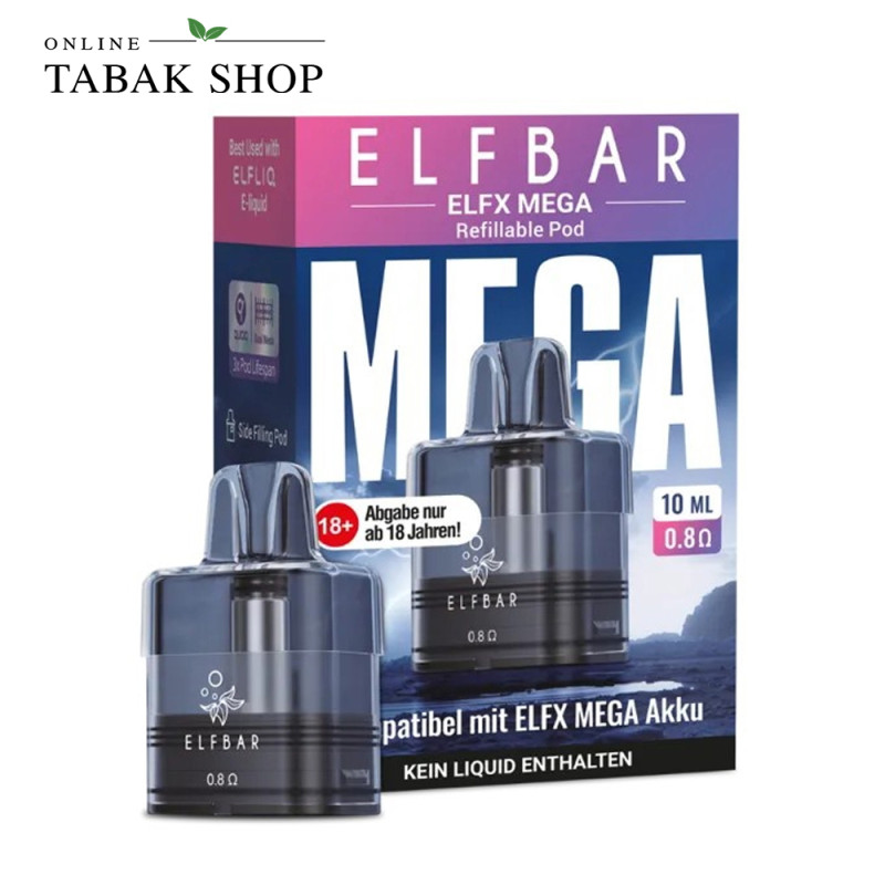 Elfbar ELFX Mega Leer-Pod 10 ml 0,8 Ohm