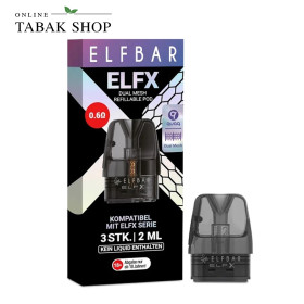 ELFX Leer-Pod 0,6 Ohm – 3 Leerpods | für ELFX/Pro