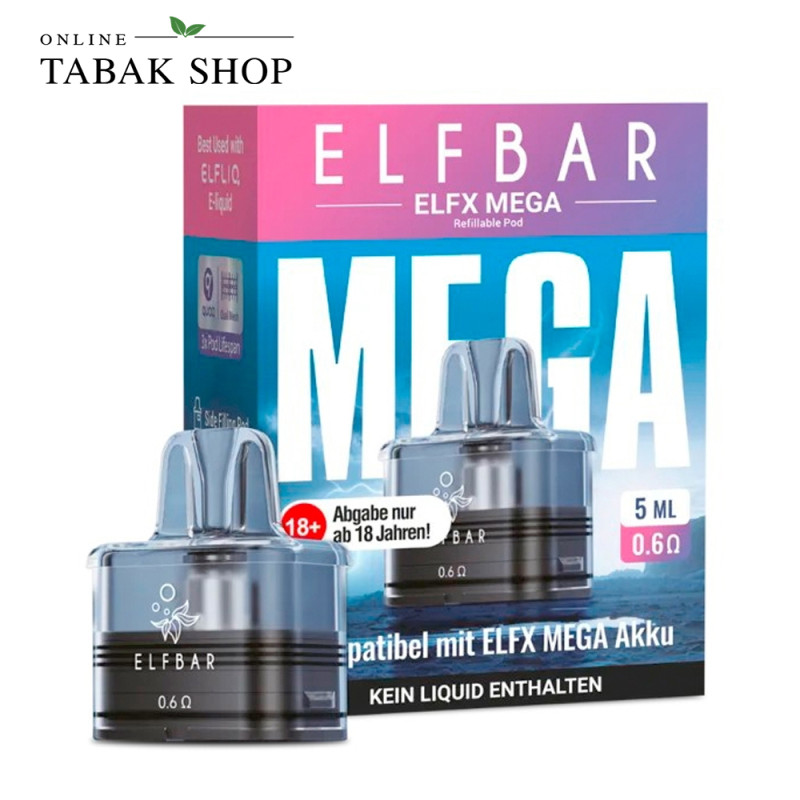 Elfbar ELFX Mega Leer-Pod 5 ml 0,6 Ohm