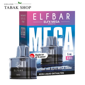 Elfbar ELFX Mega Leer-Pod 5 ml 0,8 Ohm