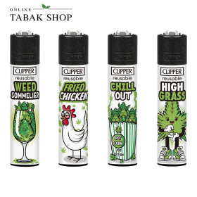 Clipper Large Weed Slogan - Feuerzeuge (4er Set)