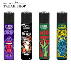 Clipper Large Hip Hop Slogan 1 - Feuerzeuge (4er Set)