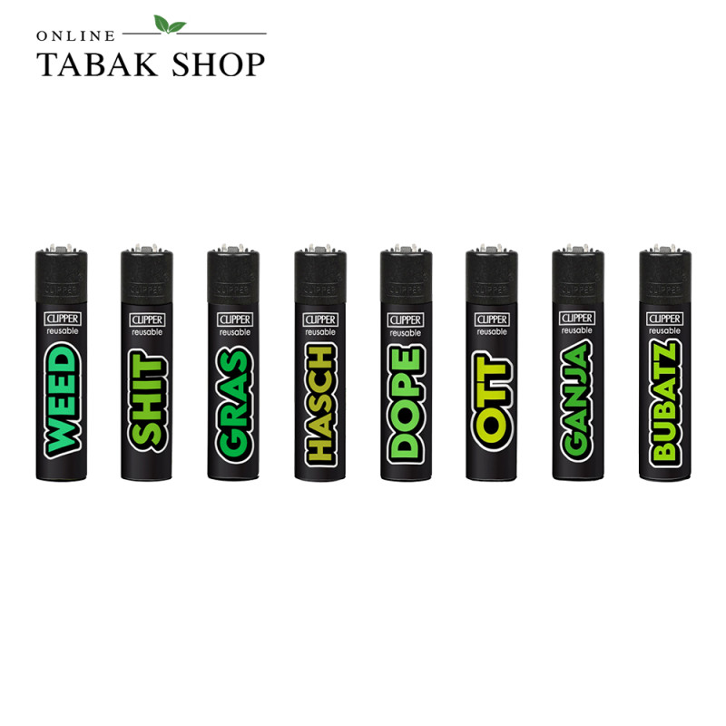Clipper Classic Motivfeuerzeuge – Highday Sonderedition Komplettset (8er-Pack)