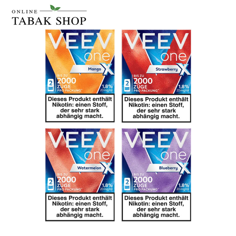 VEEV One Pod X in verschiedenen Sorten (20mg/ml Nikotin)