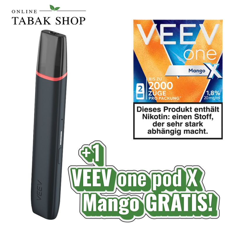 VEEV One Device Black Velvet + 1 VEEV One Pods Mango X