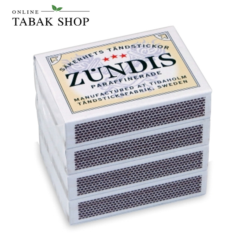 Zündis Pfeifen Streichhölzer / Zündhölzer 4er Packung