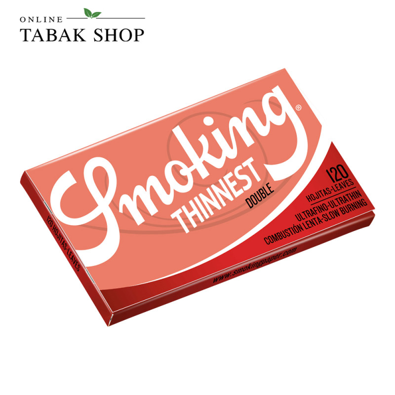 Smoking Thinnest Double Window Papers 120er Packung