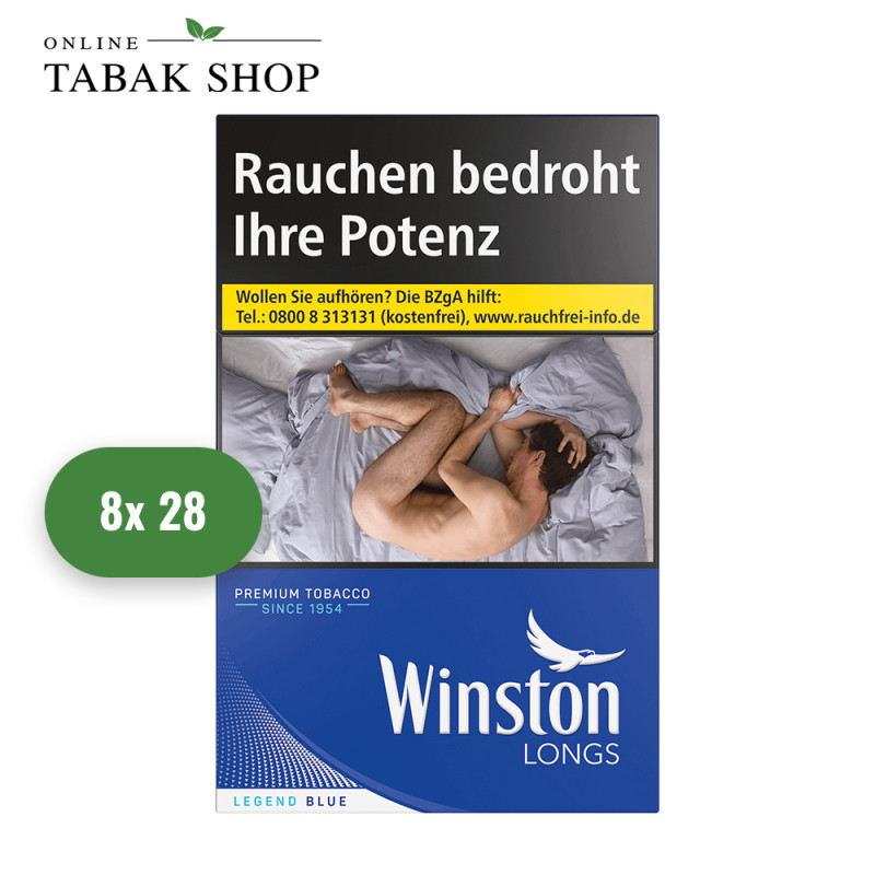 Winston Blue Zigaretten Longs XXL (8 x 28er)