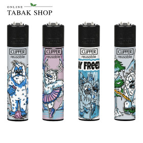 Clipper Classic Frozen Yeti – Feuerzeuge Motivset (4er-Pack)