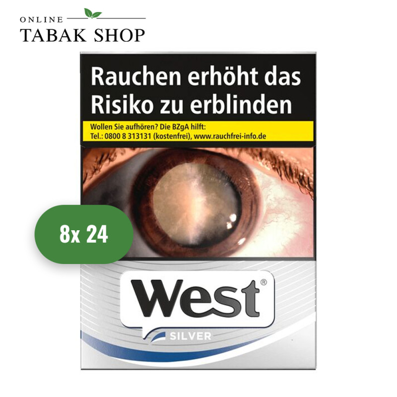 West Silver Zigaretten XXL (8 x 24er)