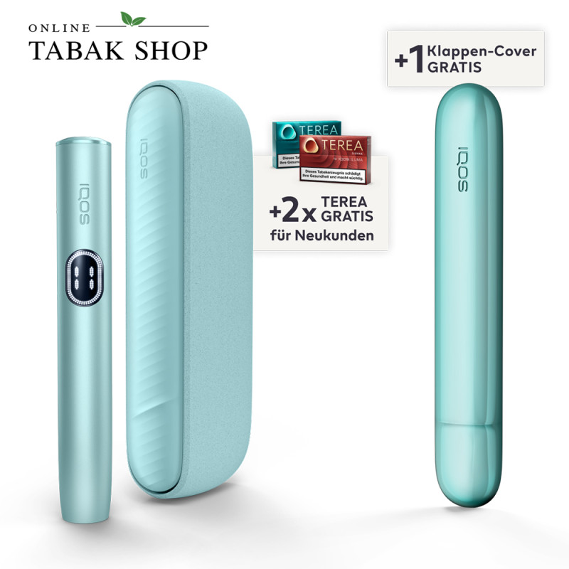 IQOS ILUMA i Breeze Blue + 40 TEREA Sticks nach Registrierung* + Klappen Cover