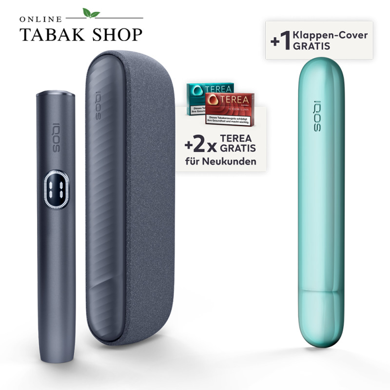 IQOS ILUMA i Midnight Black + 40 TEREA Sticks nach Registrierung* + Klappen Cover