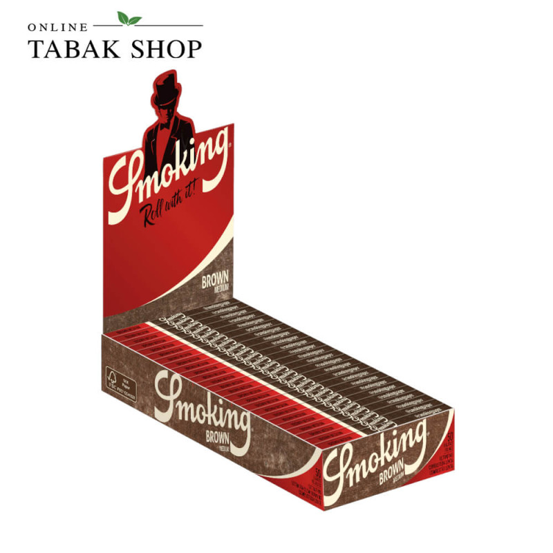 Smoking Brown Medium Papers Box