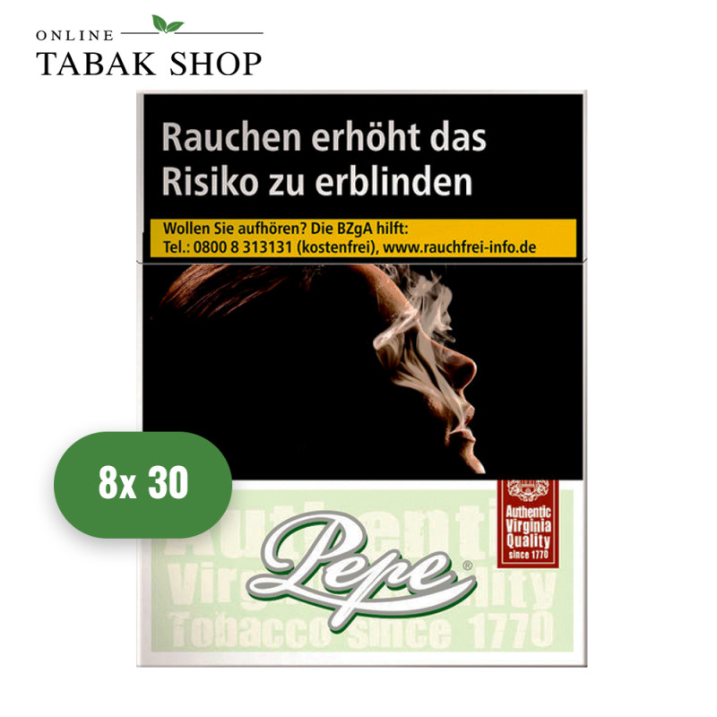 Pepe Fine Green Zigaretten XXL (8 x 30er)
