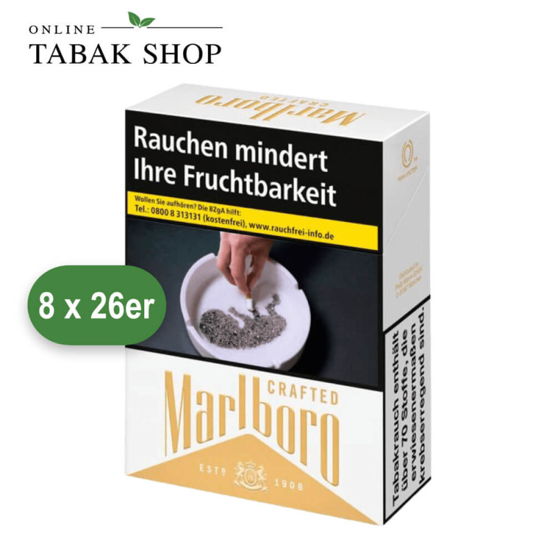 Marlboro Gold Crafted 2XL Zigaretten (8 x 26er)